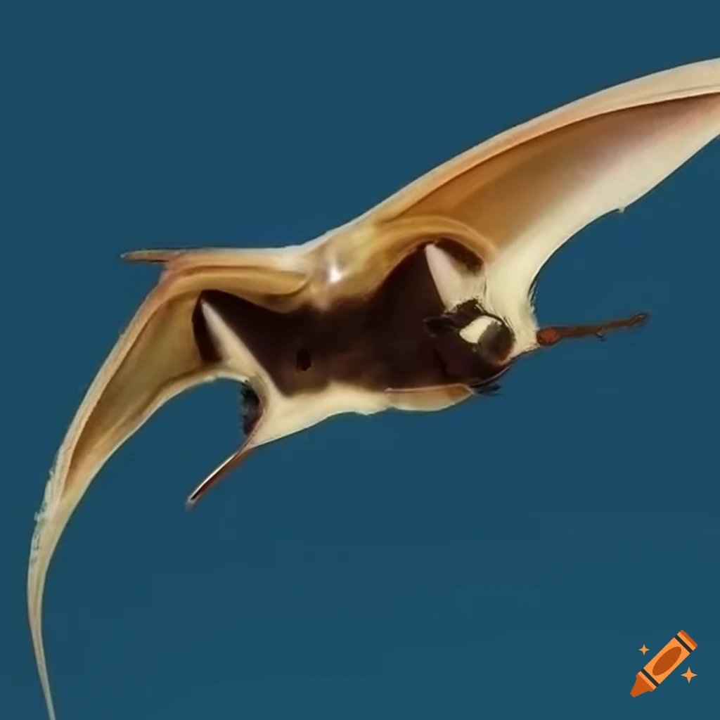 Chiroptera and cephalopod hybrid creature in scientific image