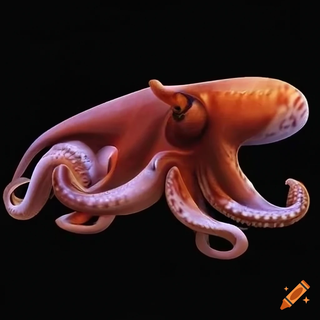 Scientific image of a cephalopod chiroptera hybrid creature