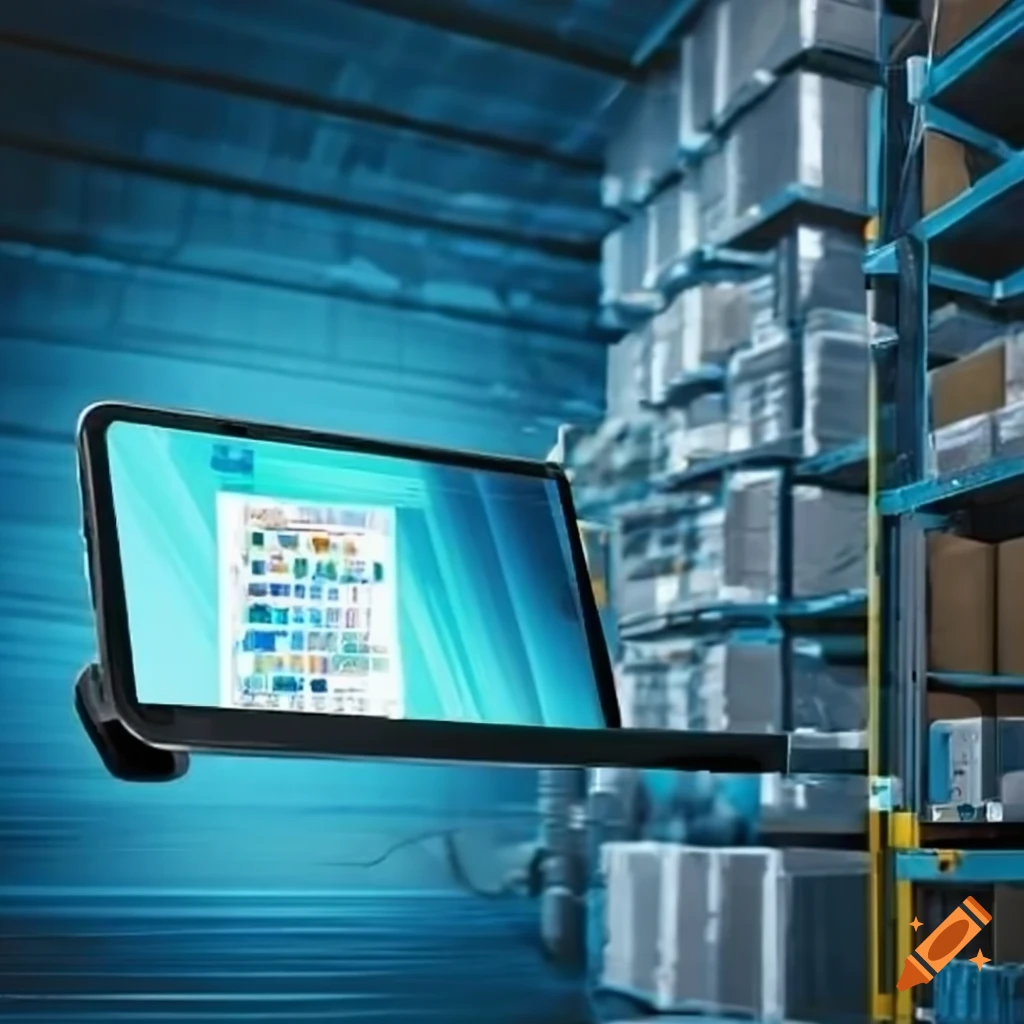 Ergonomic designer interface on a tablet for warehouse inventory management