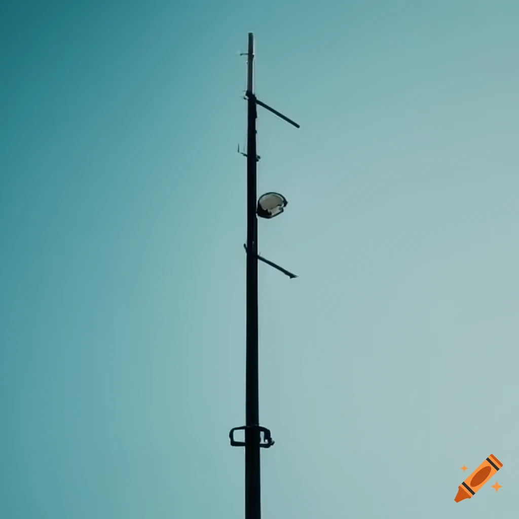 Pole with Cisco wireless antenna