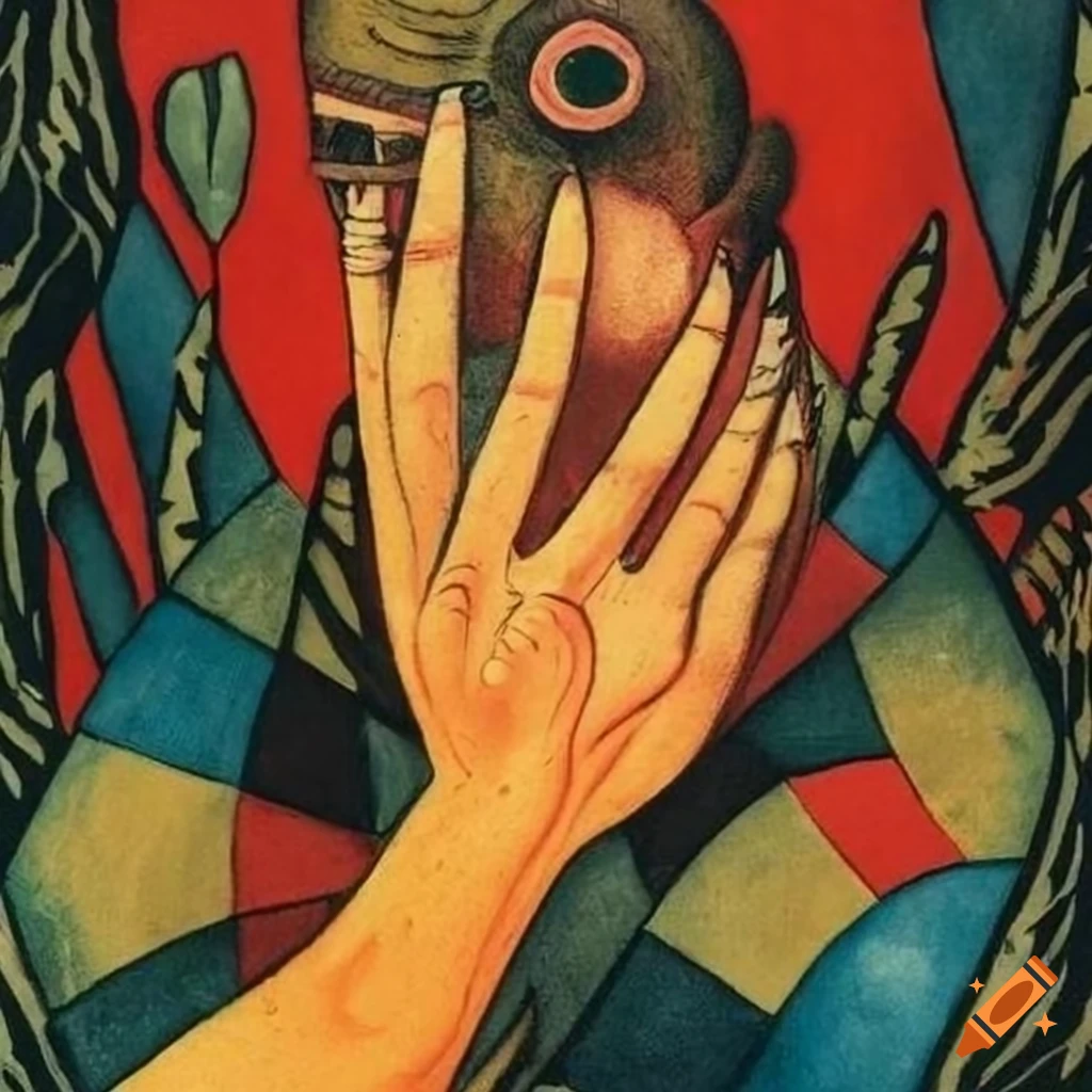 Tarot card art by Virgil Finlay, John Martin, Paul Klee, and Mervyn Peake