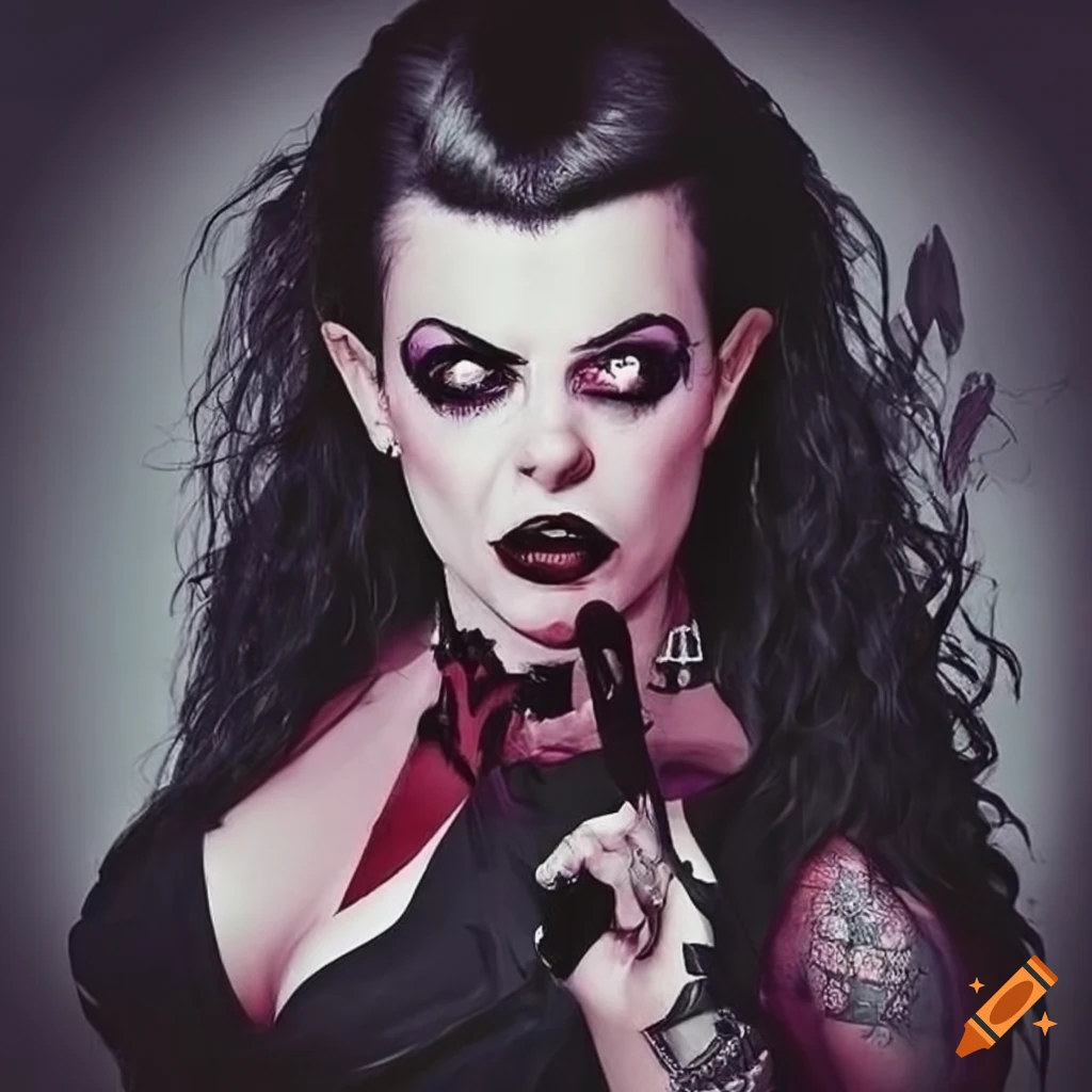 punk-rock-vampiress-on-craiyon