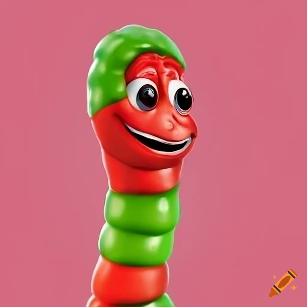 fred-the-worm-transformed-into-a-gummy-on-craiyon