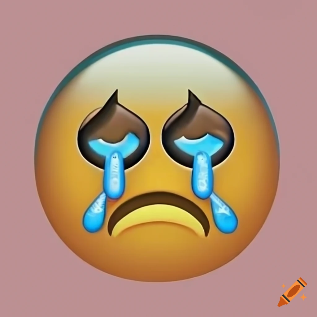Sad crying emoji