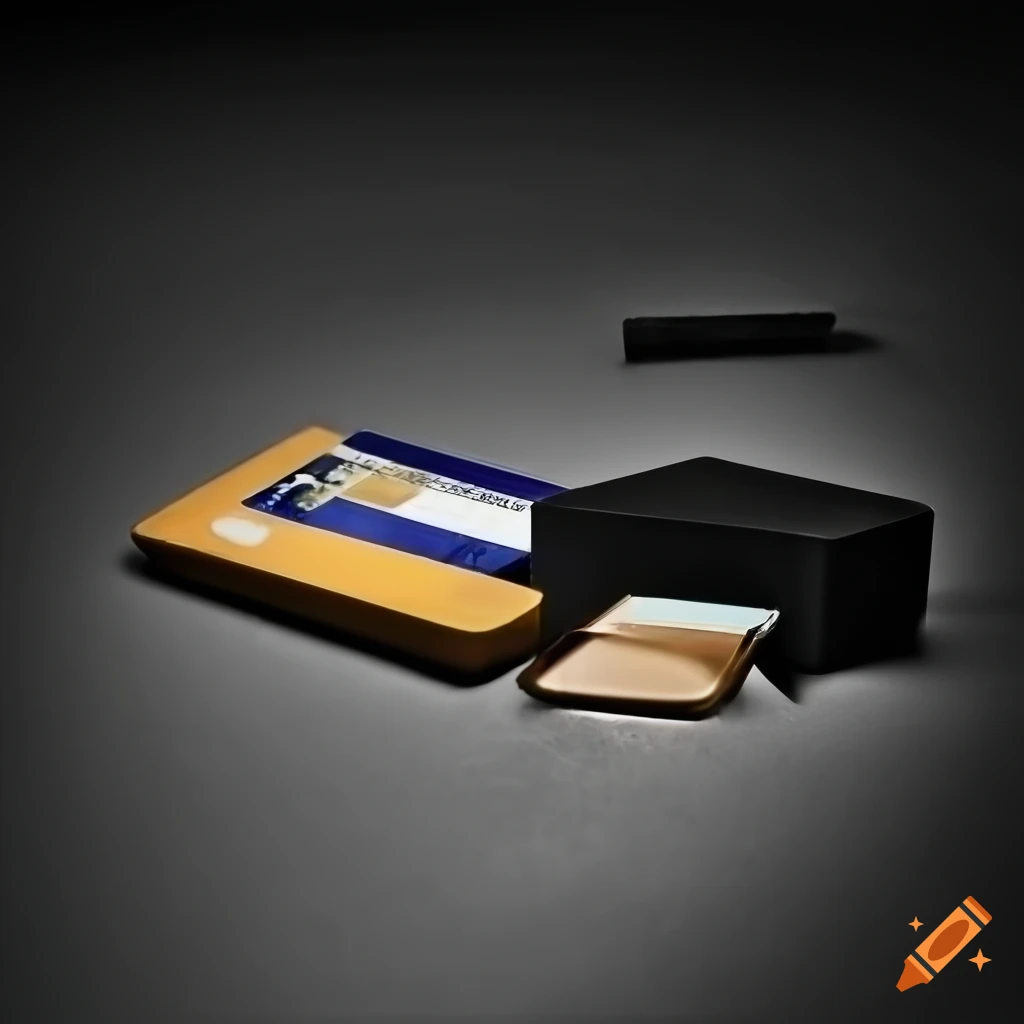 Credit card at a crime scene in black and white