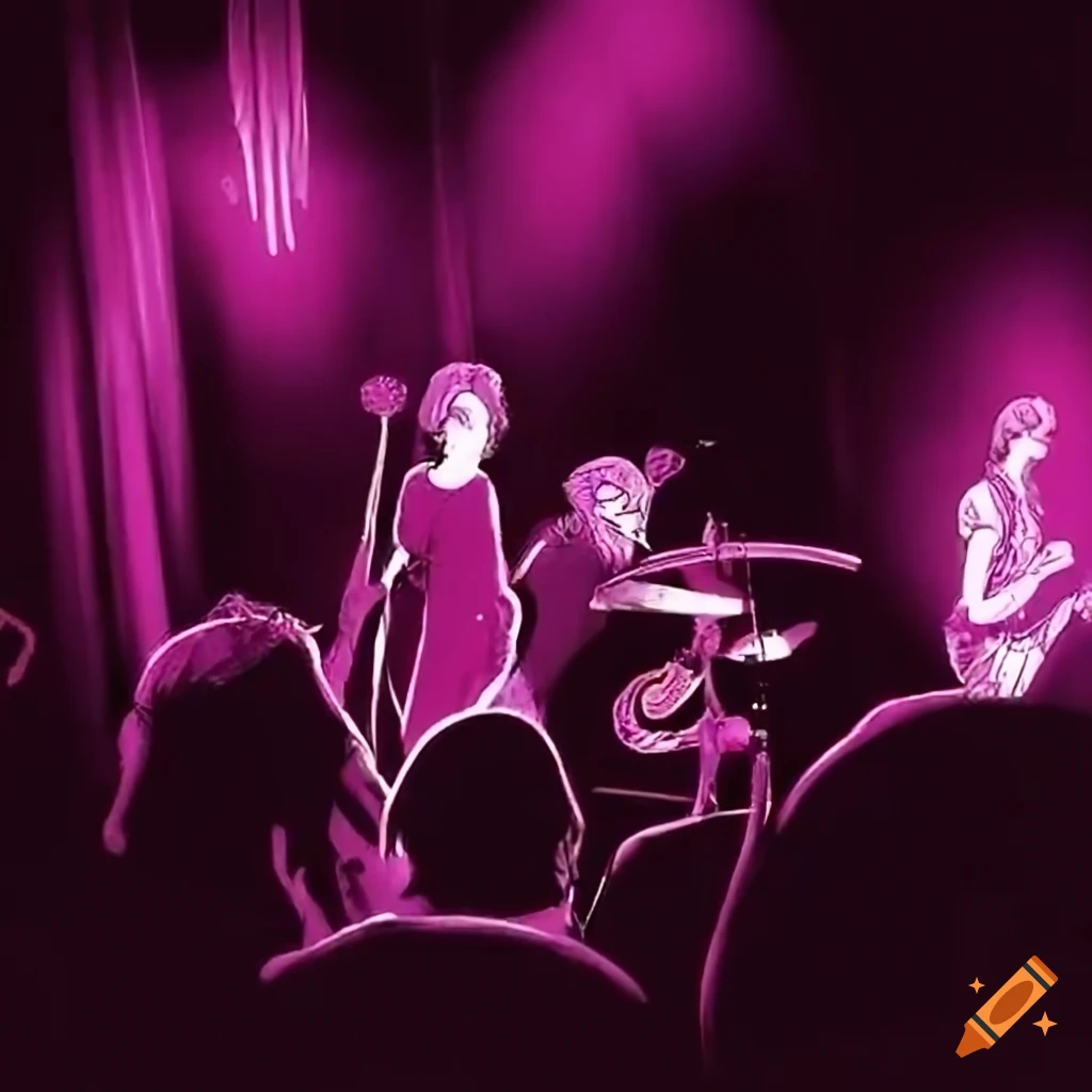 Band performing on a small bar stage