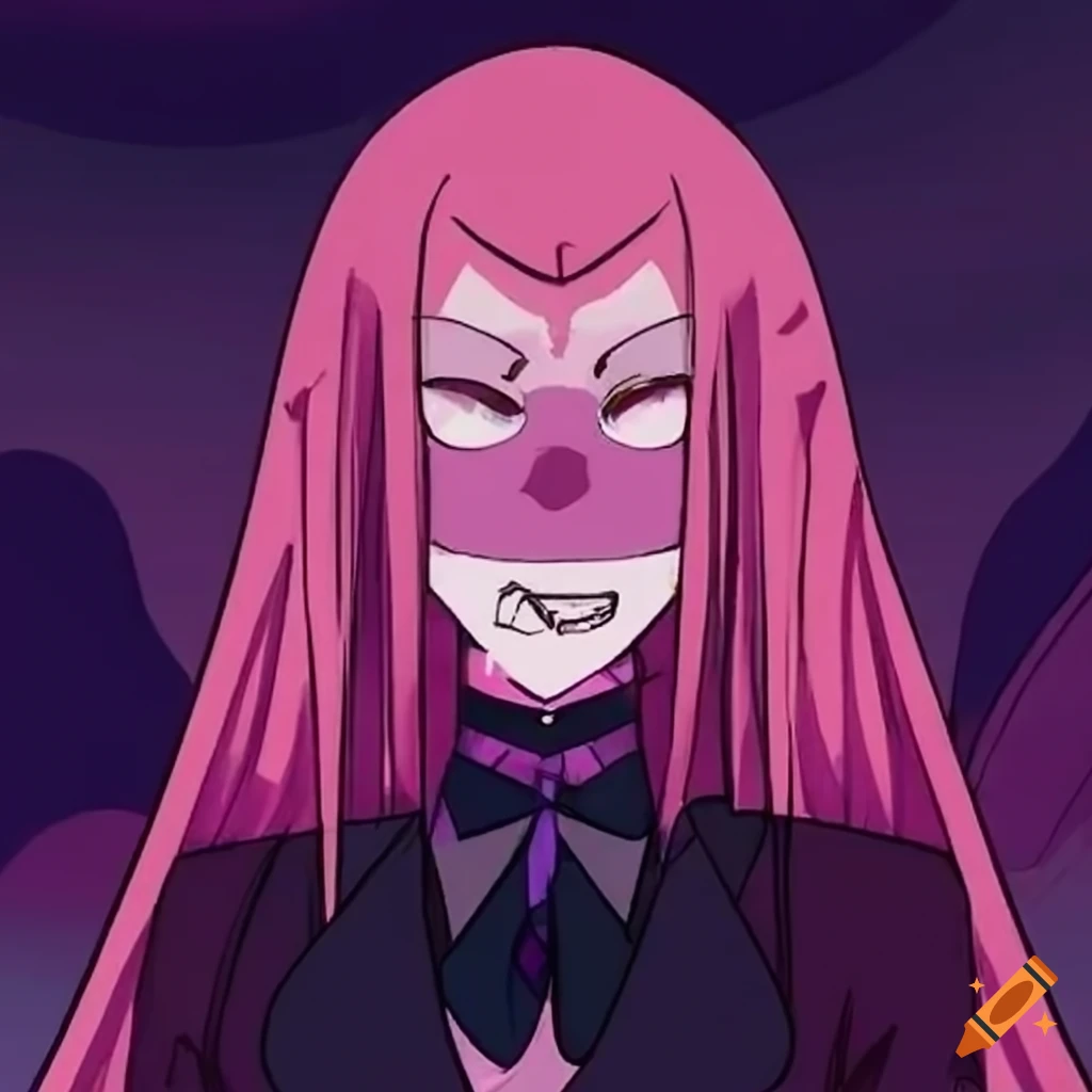 Illustration of a goth trans gargoyle inspired by Steven Universe