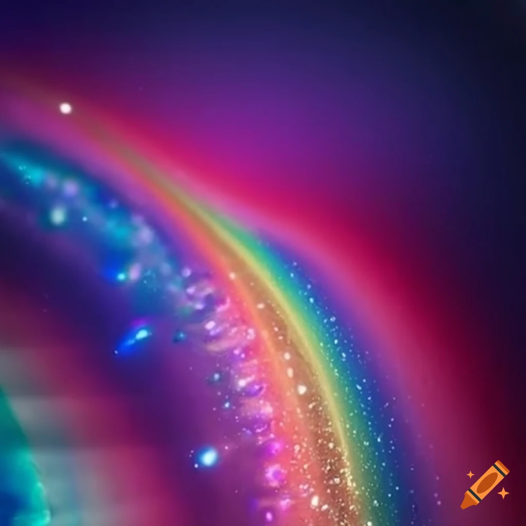 Stunning beauty grinding rails with rainbow sparkles