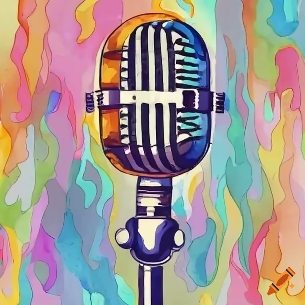 Condenser mic with flames