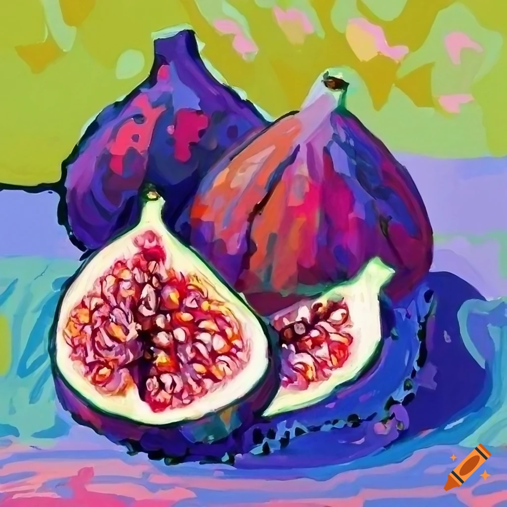 Figs in the style of Fauvism