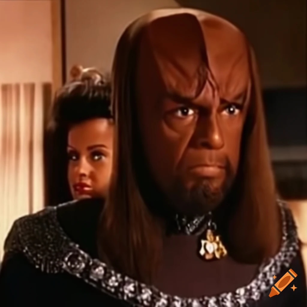 Worf as a 1950s romantic lead