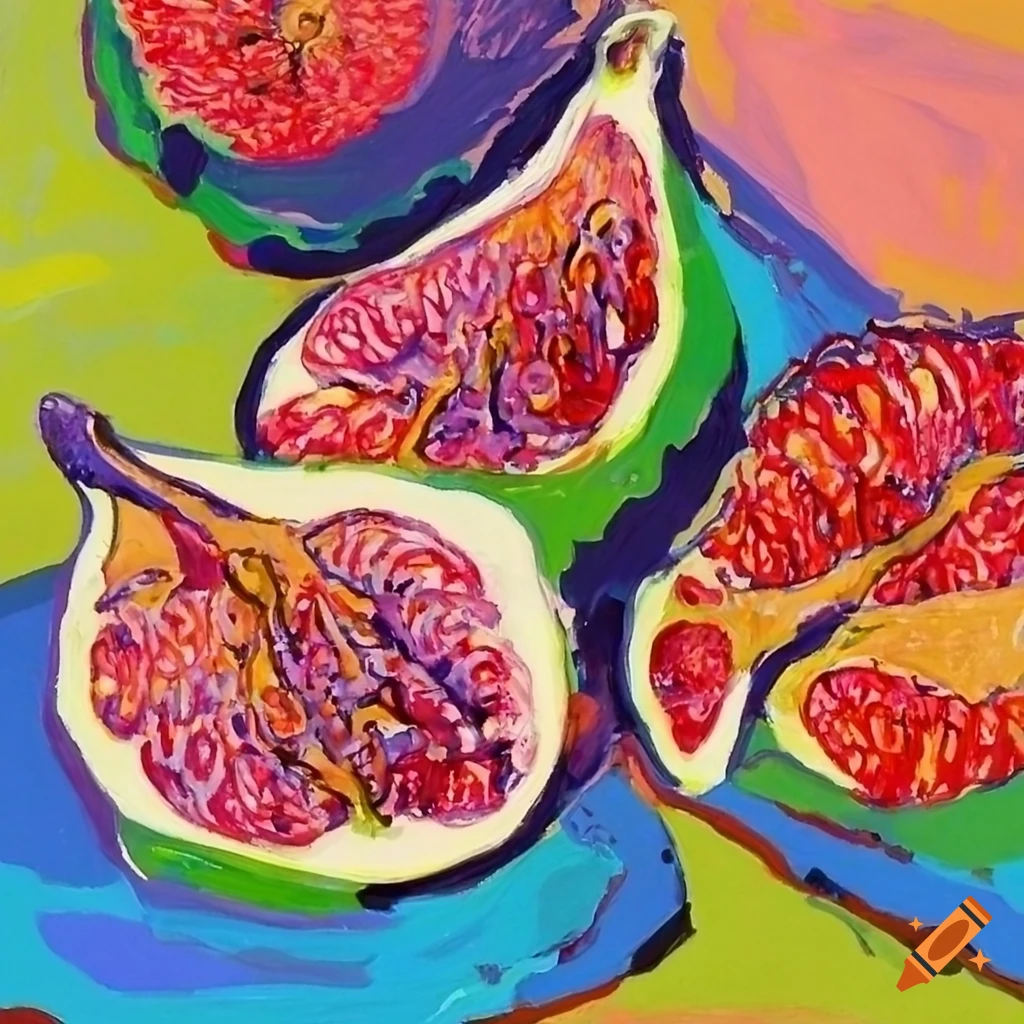 Figs in the style of Fauvism