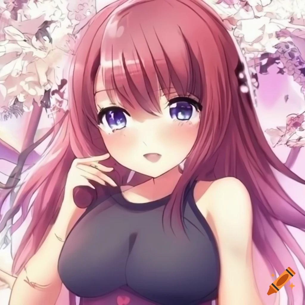Cute curvy anime girl