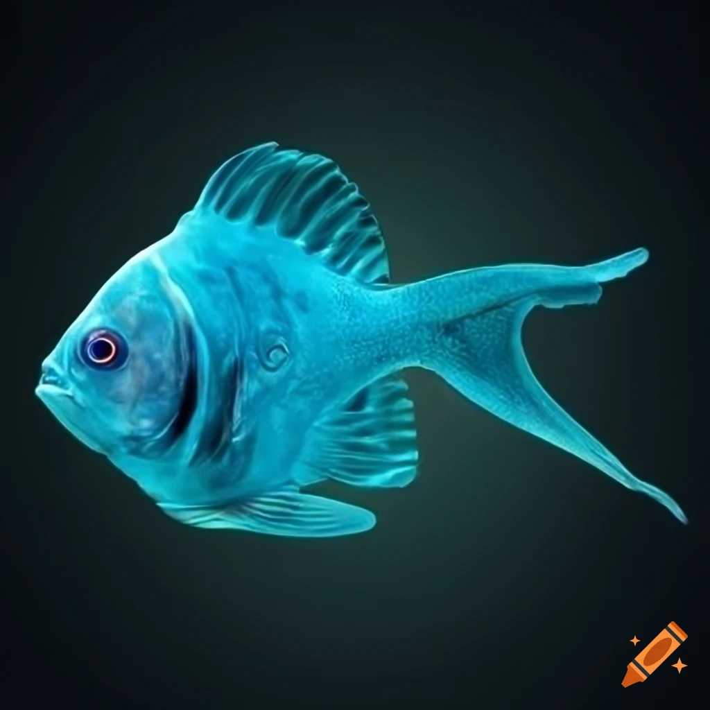 Fish in a science laboratory setting on Craiyon