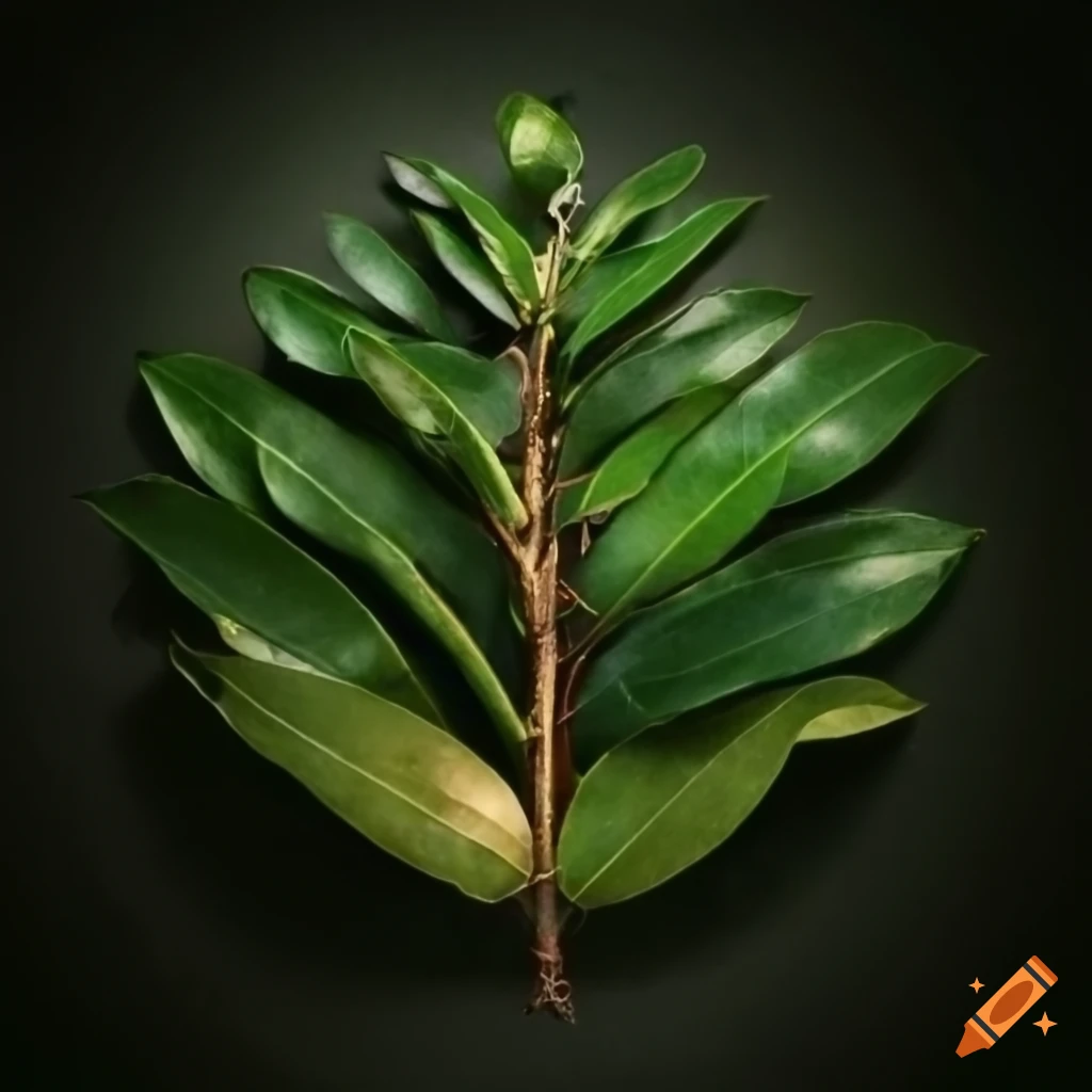 Bay laurel wreath or twigs with leaves