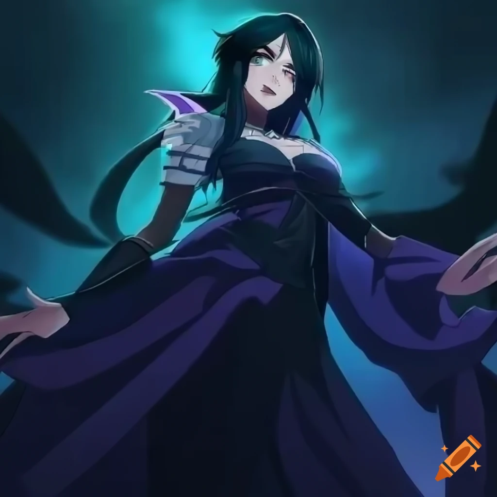 Enchanting mage in chiaroscuro lighting with daggers ready to attack