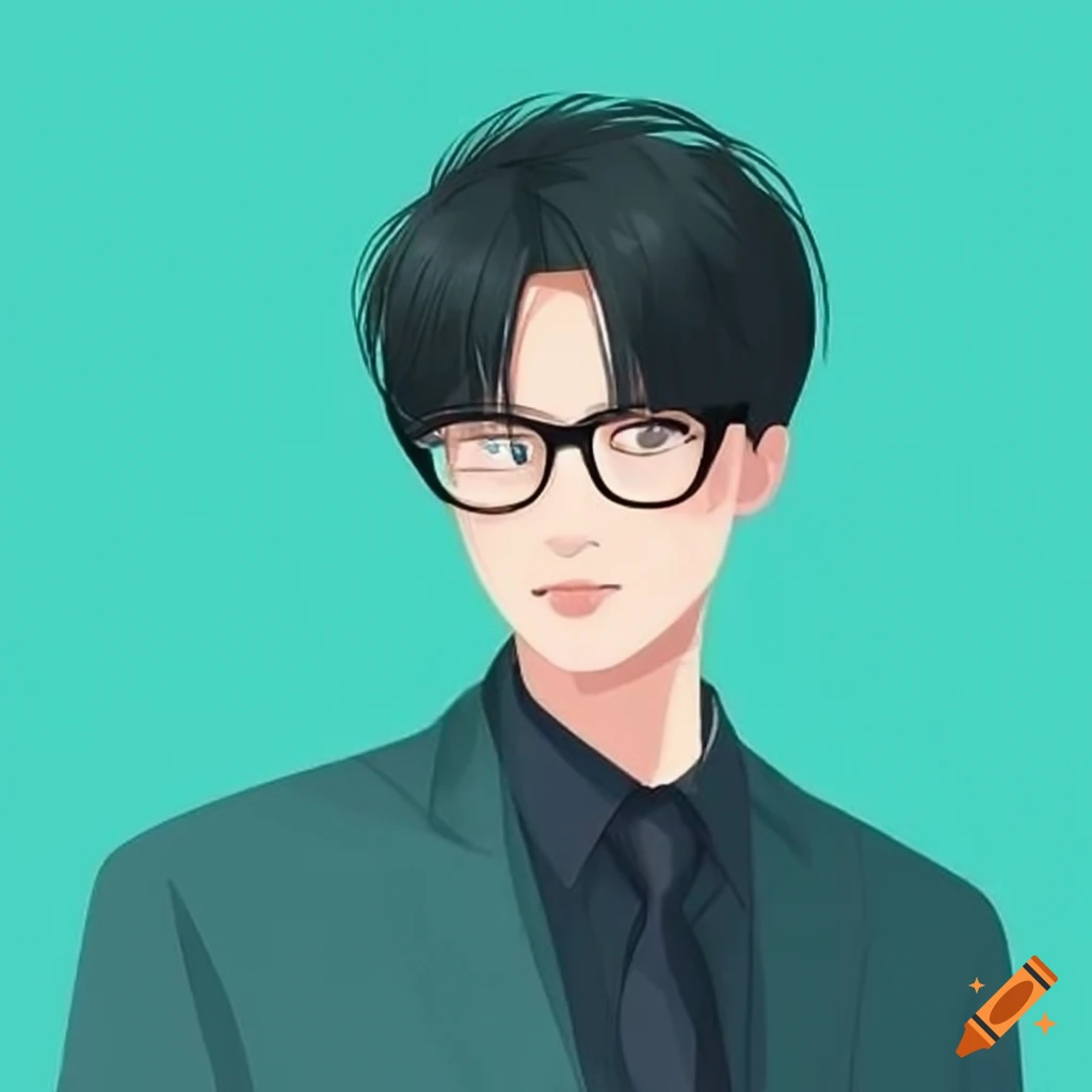 Asian male wearing glasses