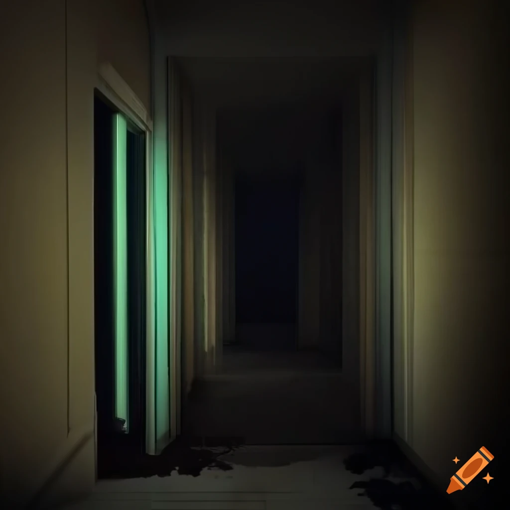Surreal and fancy depiction of a summer desolation in a residential building