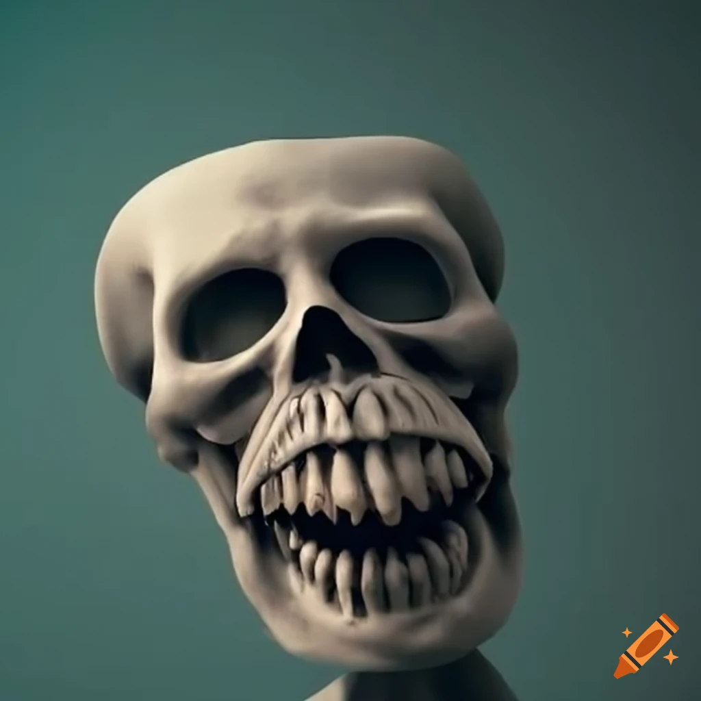 Laughing skeleton