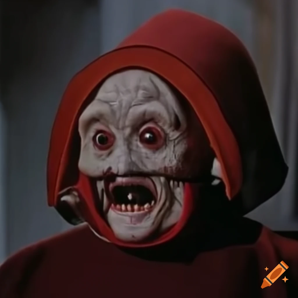 Nien Nunb portrayed as a 1960s gothic horror movie villain