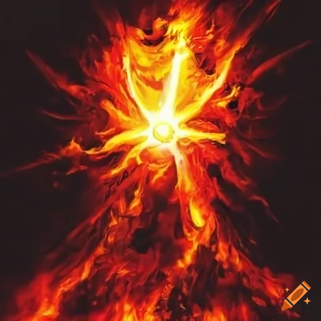 Chaos fireball on craiyon