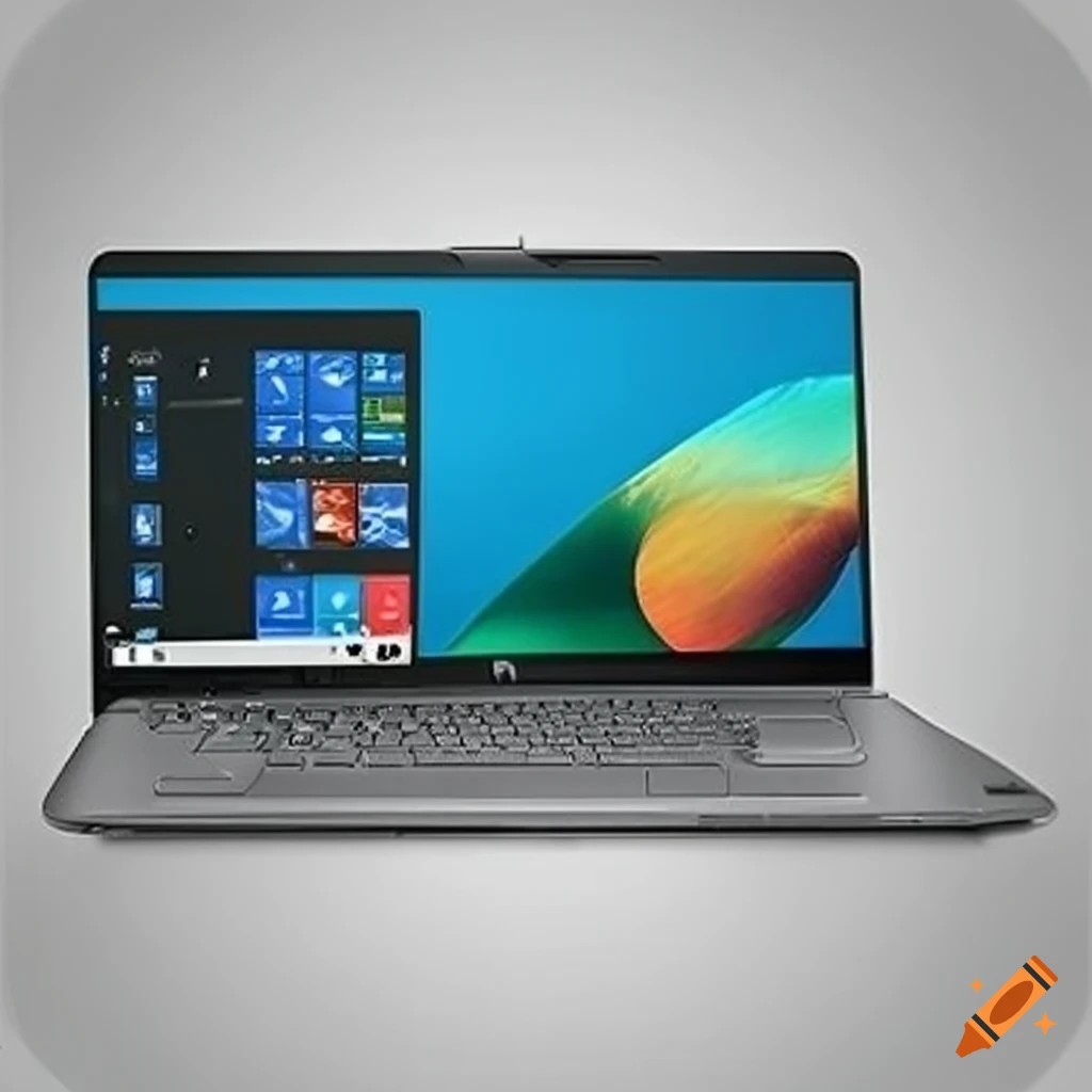Hewlett packard laptop with intel core i7 processor and sleek design on