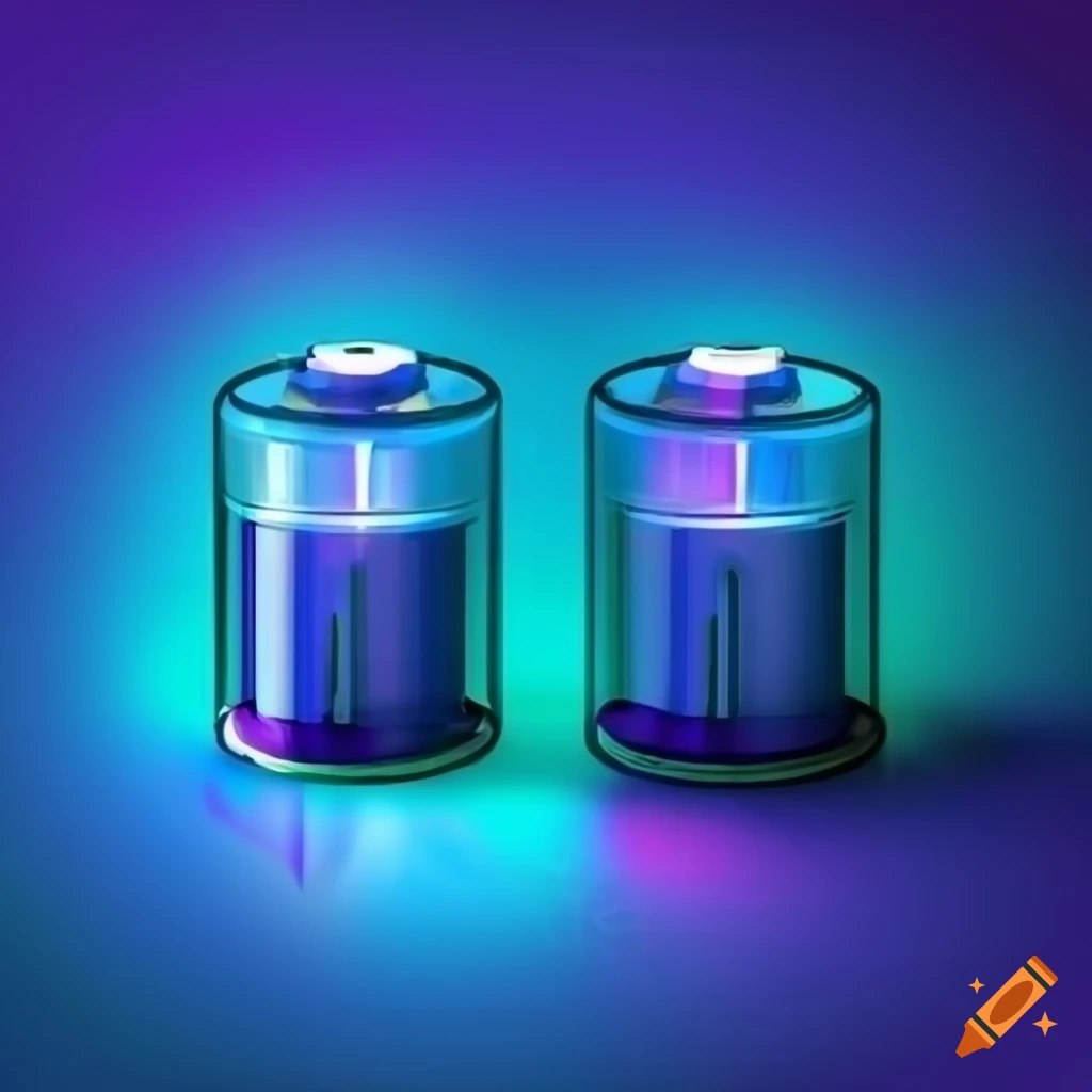 Battery diagram with labeled positive and negative terminals and ...