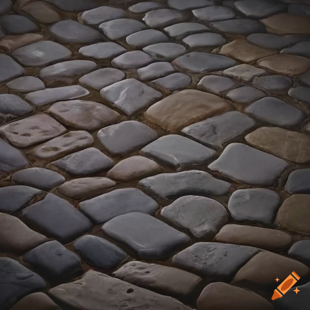 Cobblestone floor texture