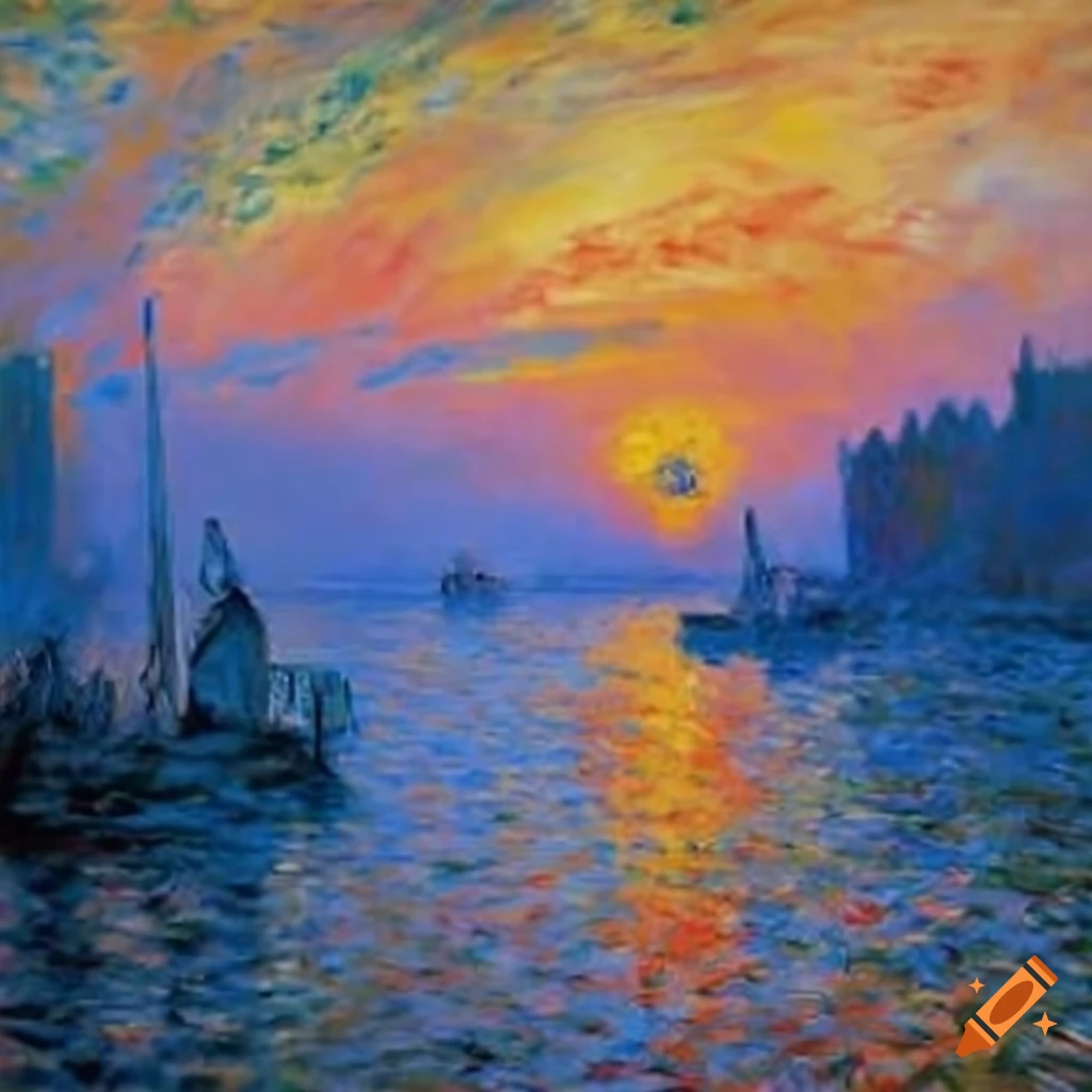 Impressionist painting by Claude Monet on Craiyon