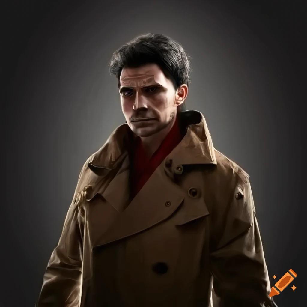Spanish man with a trench coat