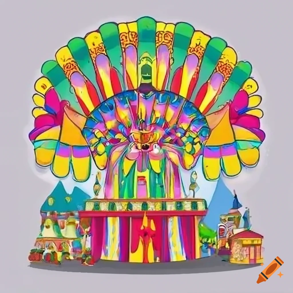 Brazilian carnival cartoon designs