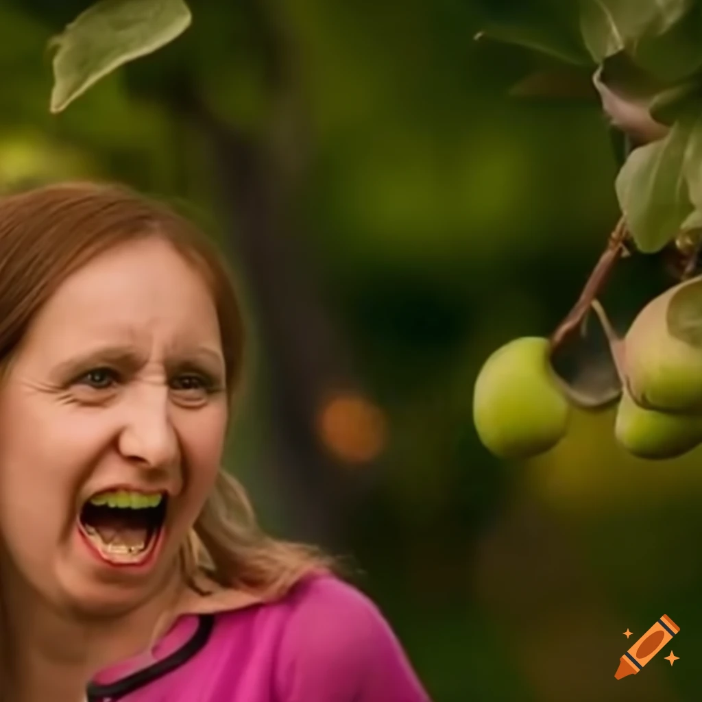 Nurse and Juliet engaged in argument in an orchard