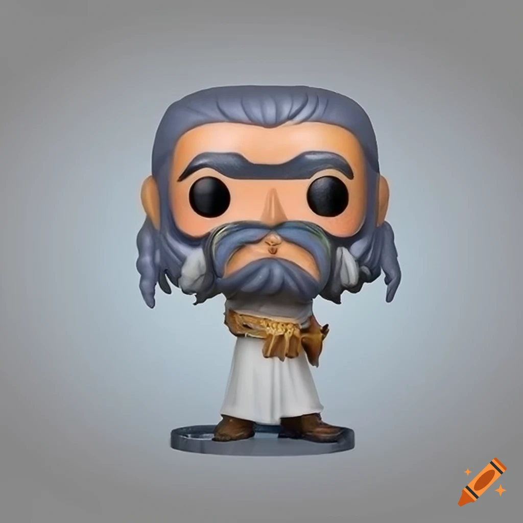 Pythagoras Funko Pop figurine with white tunic and long beard