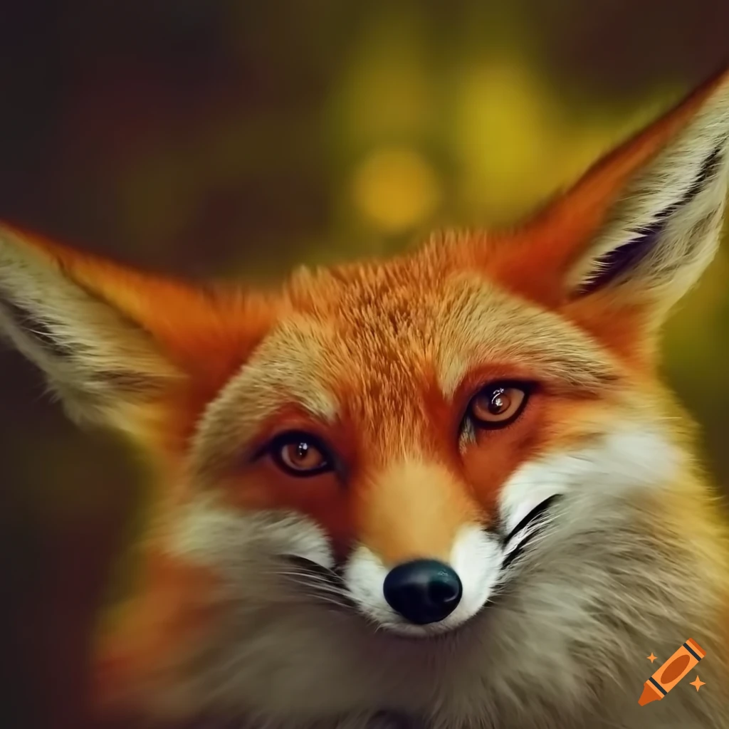 Vintage lady fox illustration on Craiyon