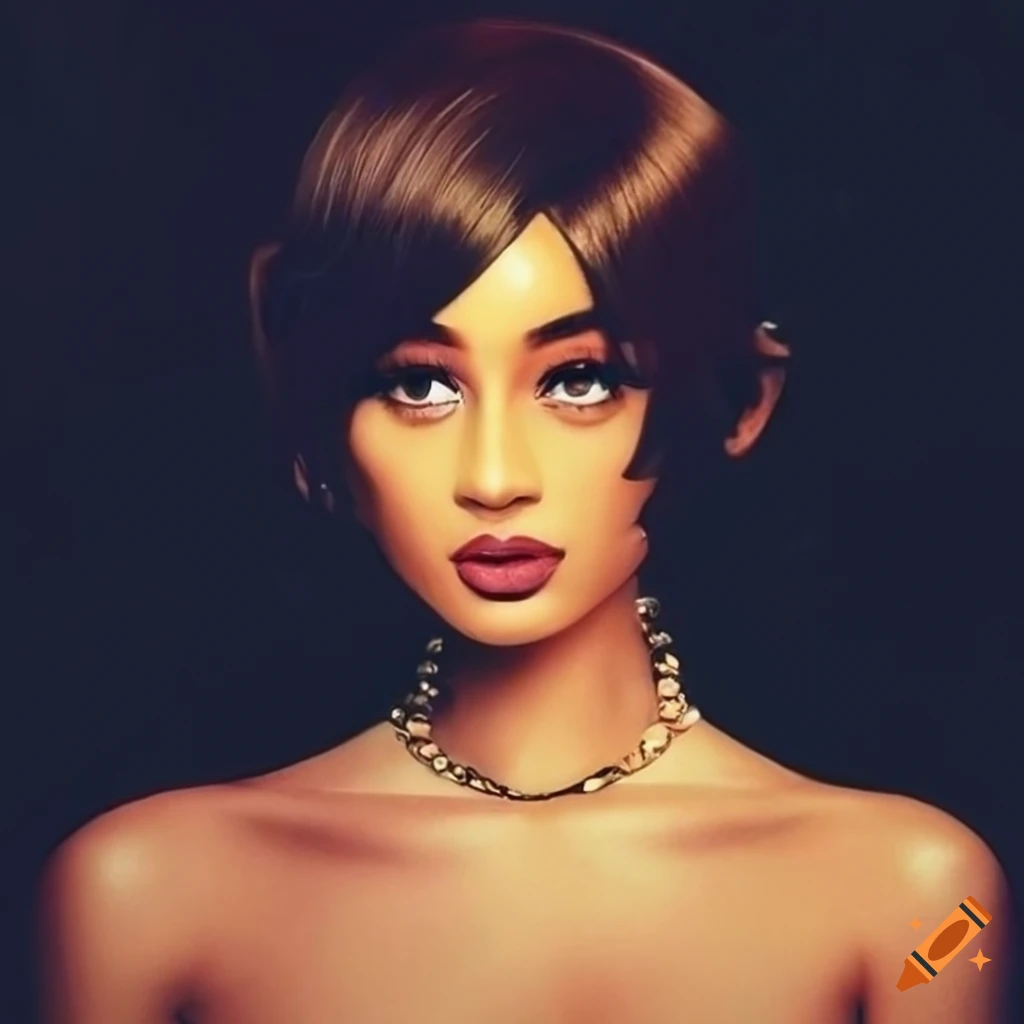 Couple enjoying love with a vintage sleek bobcut style