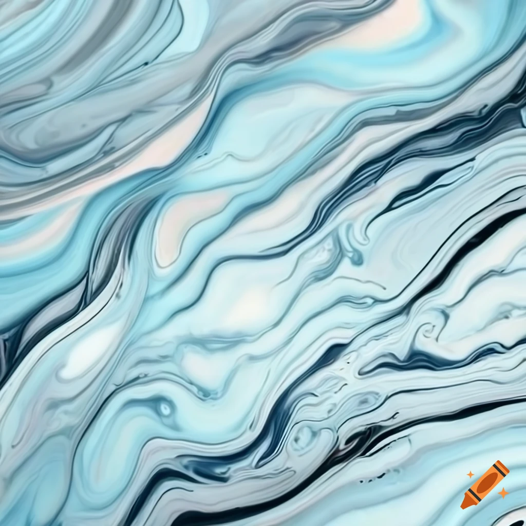 Pale blue and grey swirled marble texture