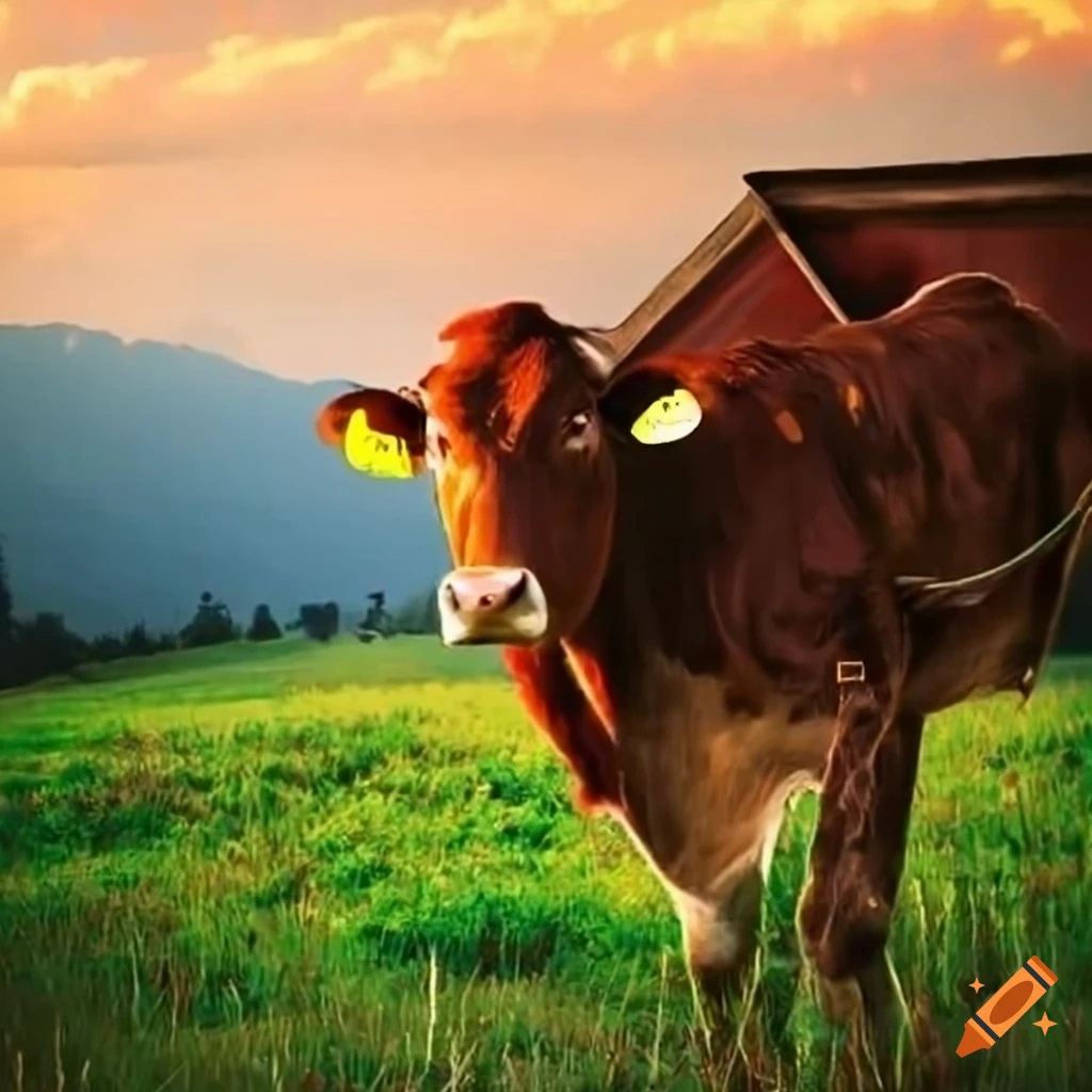 Cow on a farm