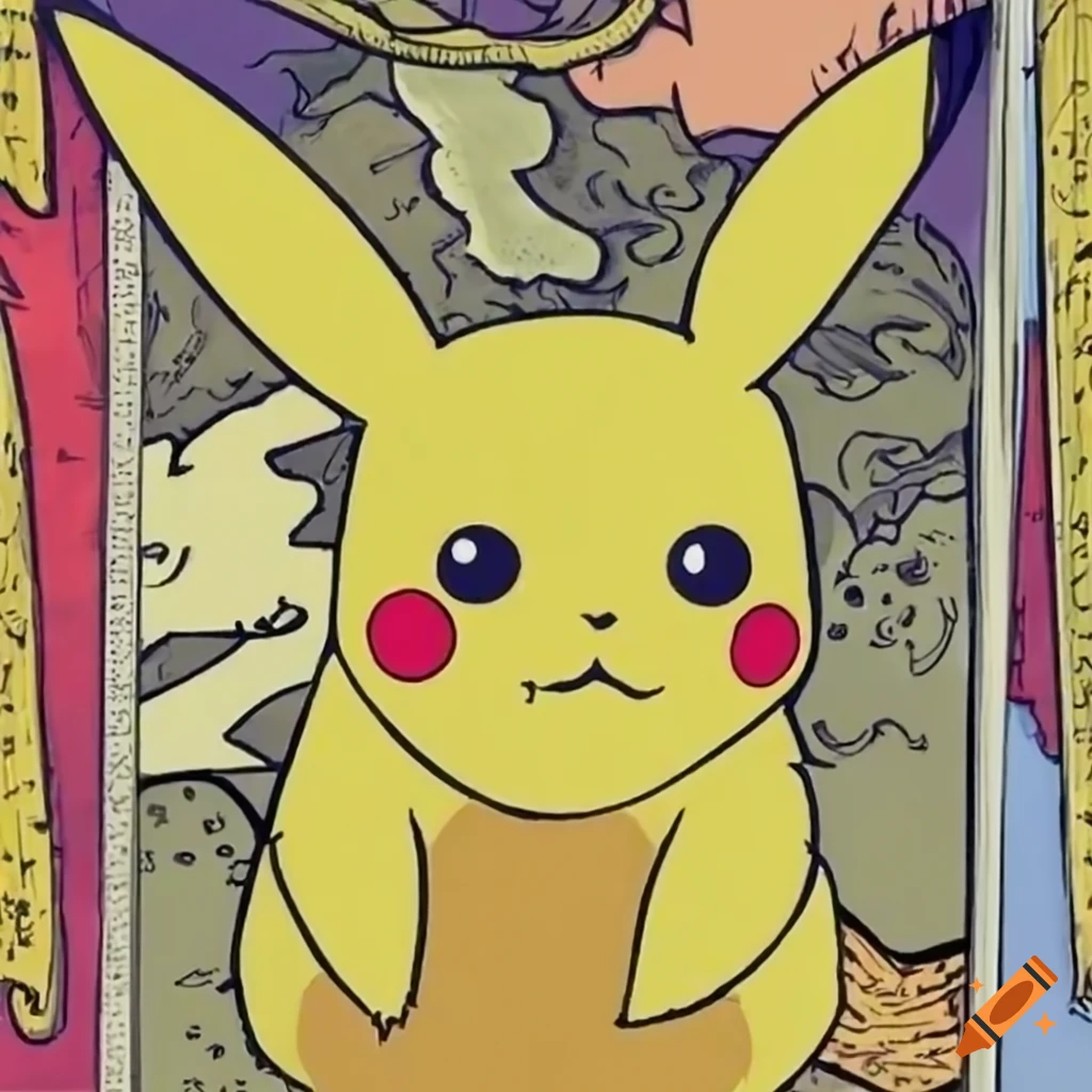 Pikachu tarot card