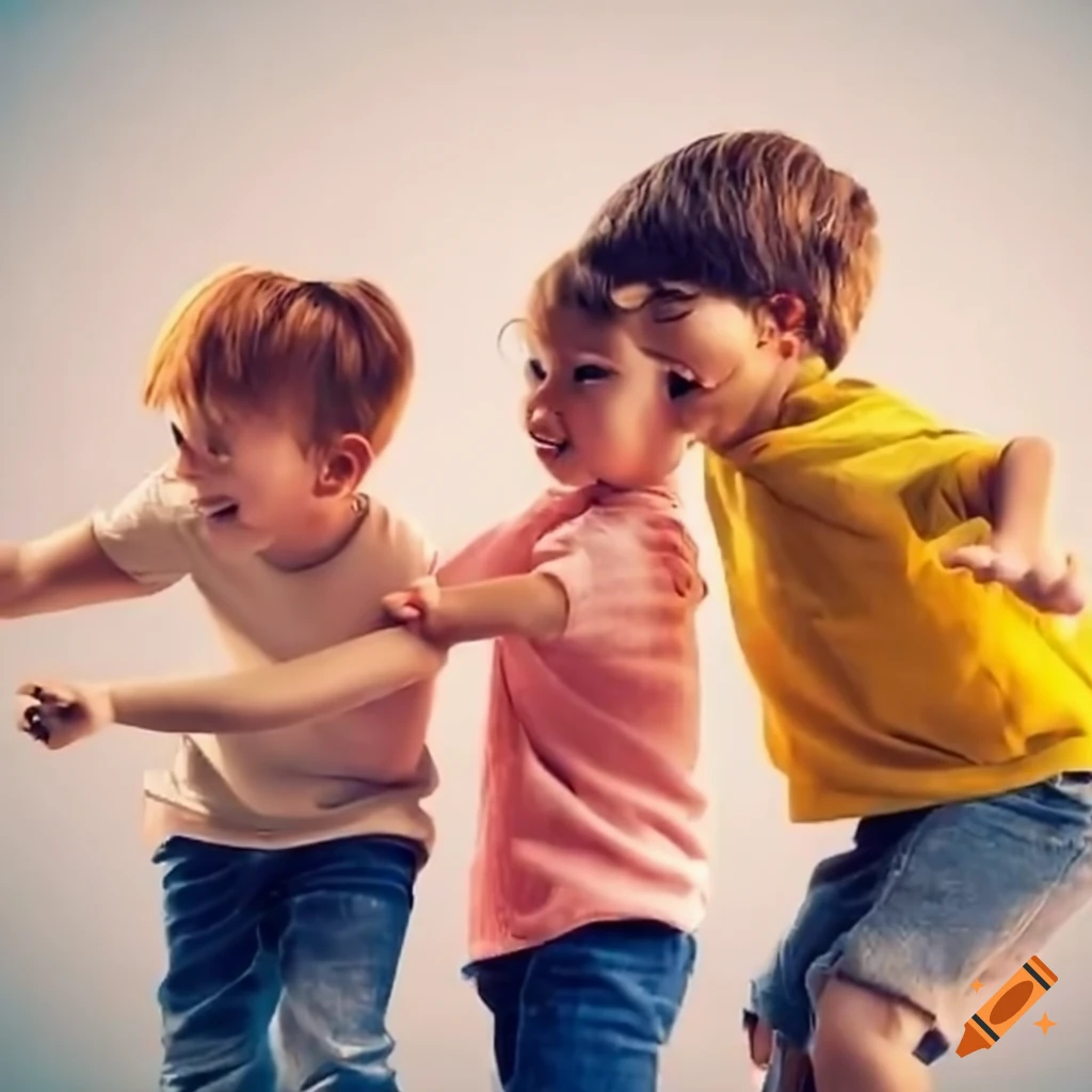 Group of kids having a discussion