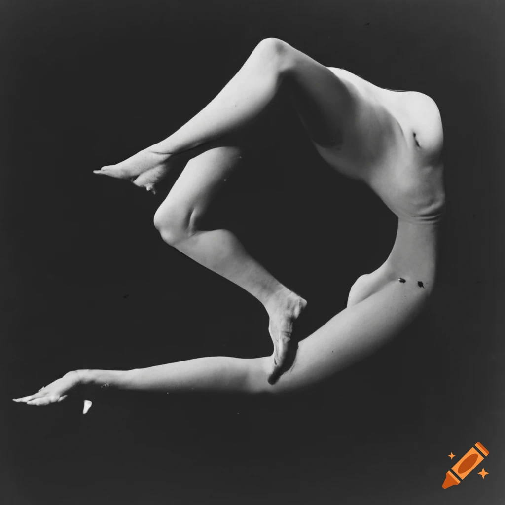Acrobat illustration inspired by Robert Doisneau