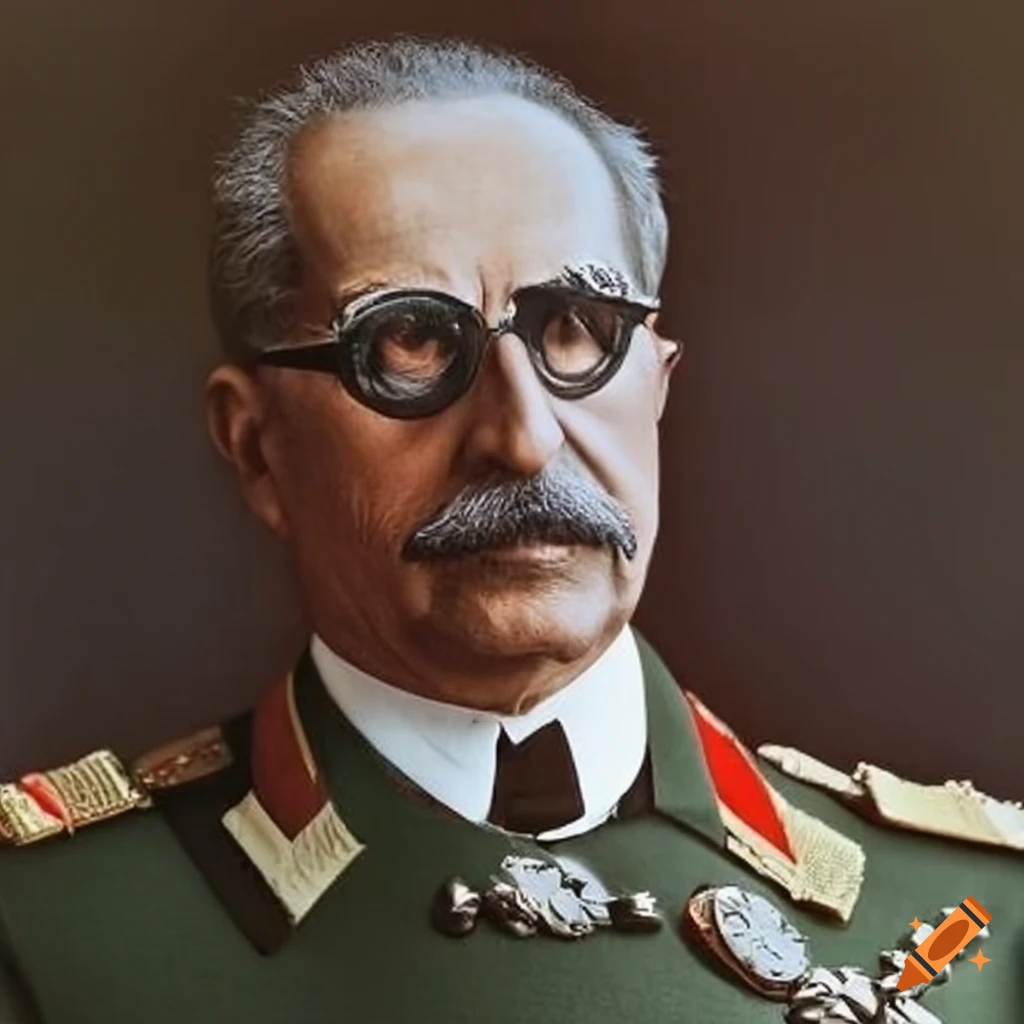 leader with a stern expression in a formal setting
