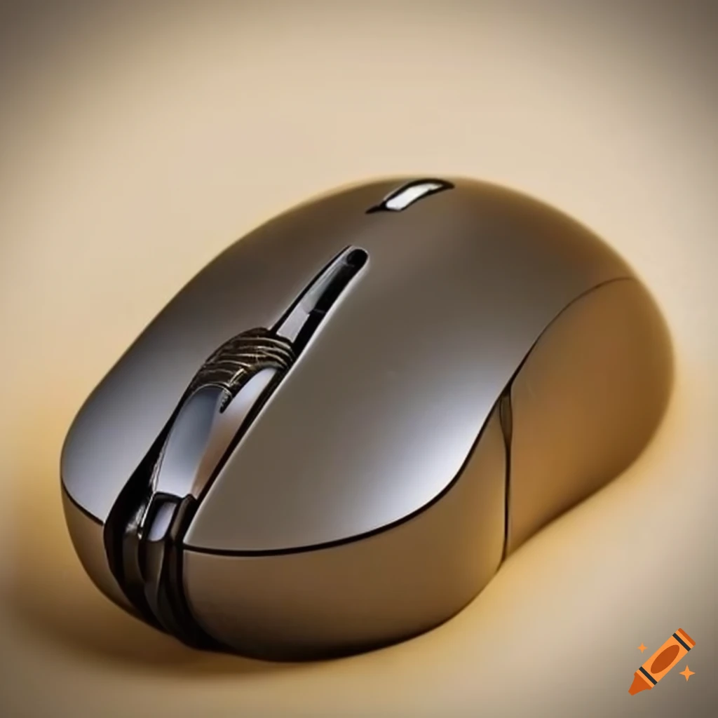 Unique computer mouse made of meteorite with Widmanstetten structure on