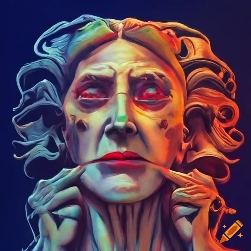 Vintage Travel Magic Poster With Graphic Novel And Stunning Sculpture vintage-travel-magic-poster-with-graphic-novel-and-stunning-sculpture