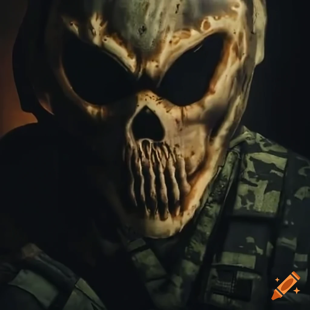 Military call of duty game character with negative ghost rider theme on ...