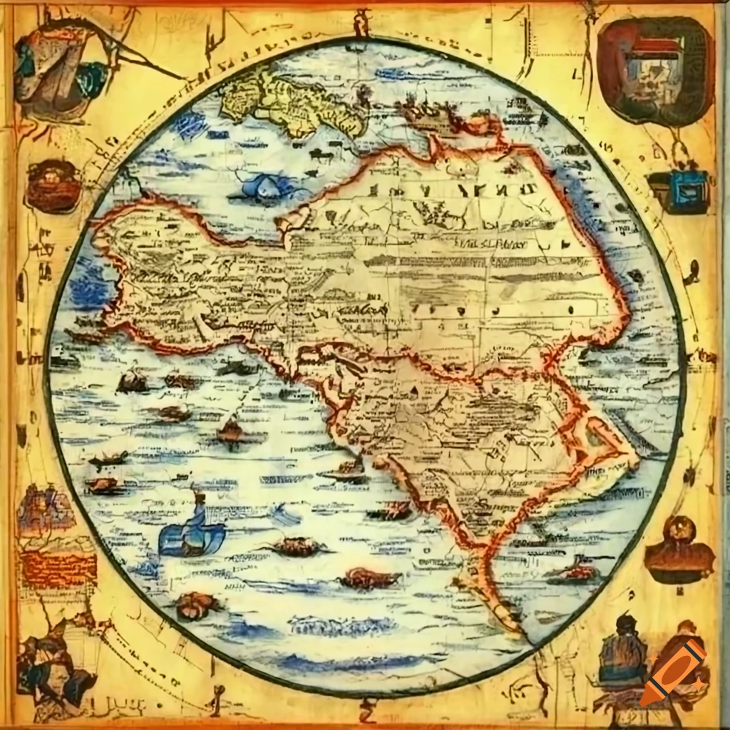 Medieval map illustrating the internet - JTG LJQsRH GUmljIEsGTA.webp