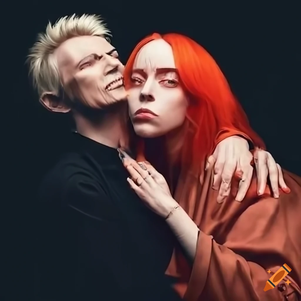 david-bowie-with-billie-eilish-on-craiyon