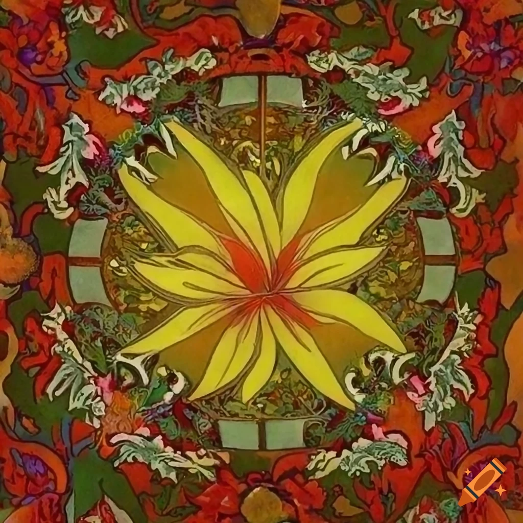 Floral art featuring lilies in various shades of colors inspired by different artists and styles