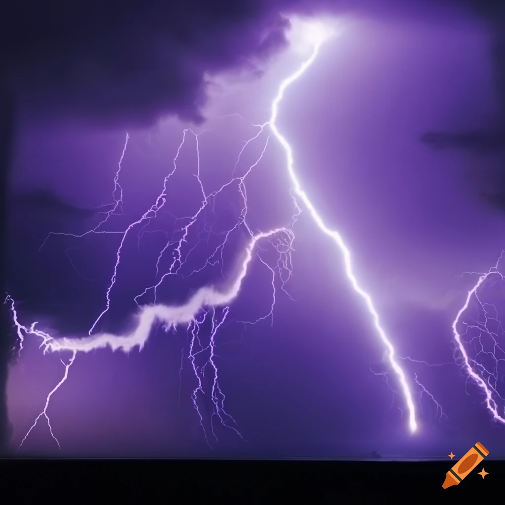 Lightning storm on Craiyon