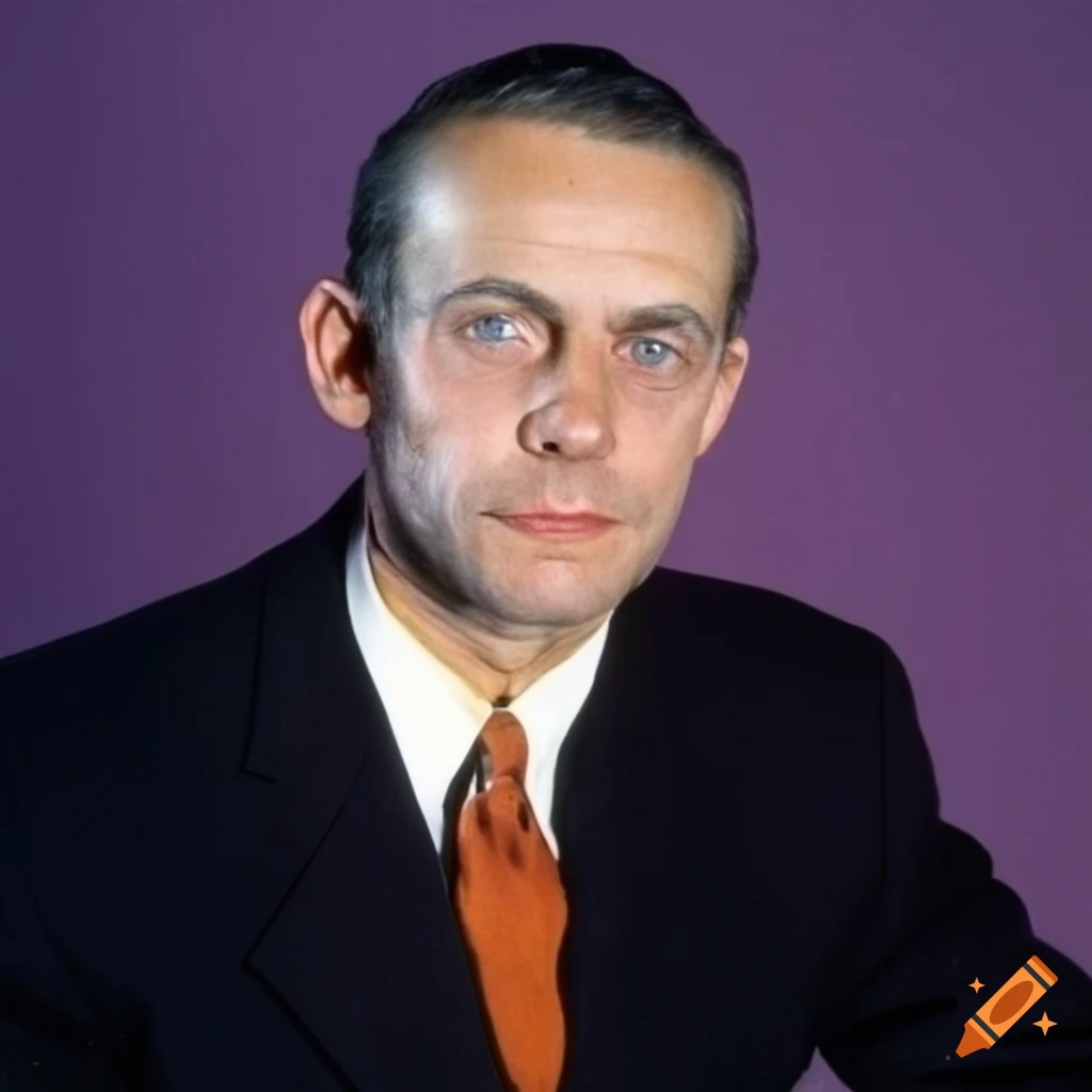 Portrait of a man in a suit from the 1990s