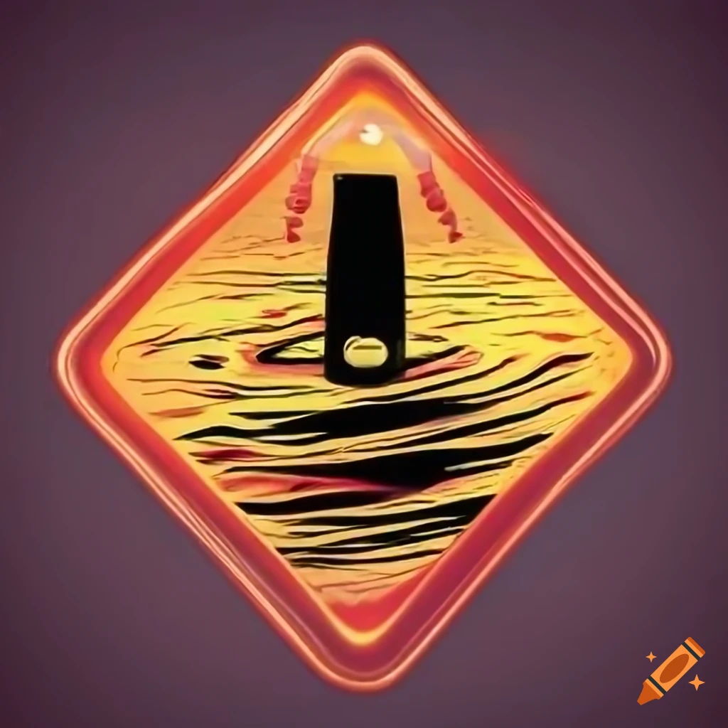 Warning electricity danger sign